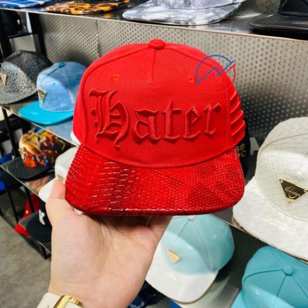 Mũ Nón Hater Snapback Màu Đỏ Thêu Logo Mã HT-132