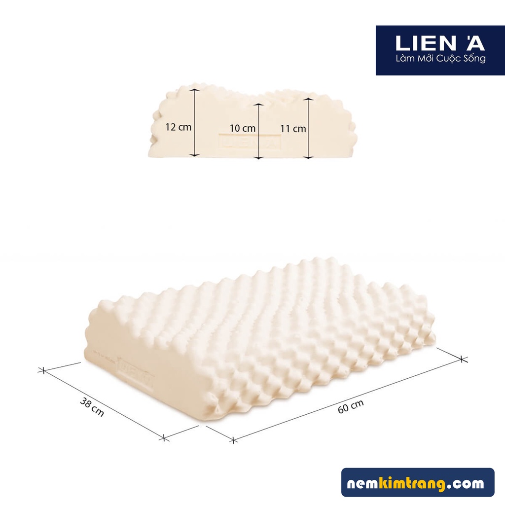 [Mã LIFEBK1T giảm 8% tối đa 1 Triệu đơn 500k] Gối cao su Convoluted Liên Á - GIẢM THIỂU ĐAU NHỨC