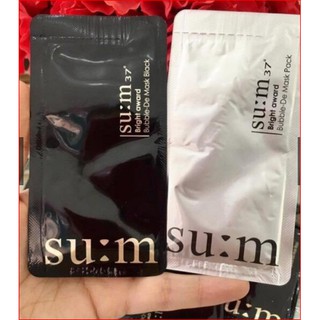 Combo 10 Mặt nạ sum sủi bọt đen và trắng