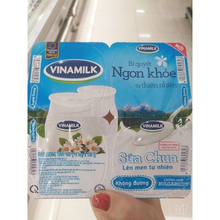  2 LỐC SỮA CHUA VINAMILK CÓ ĐƯỜNG ÍT ĐƯỜNG KHÔNG ĐƯỜNG DATE MỚI 