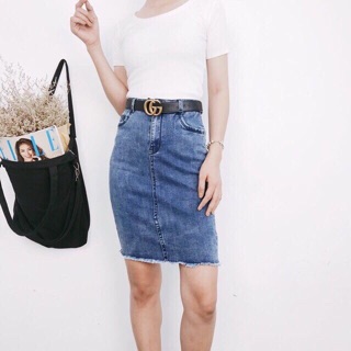 Chân váy Jean co giản