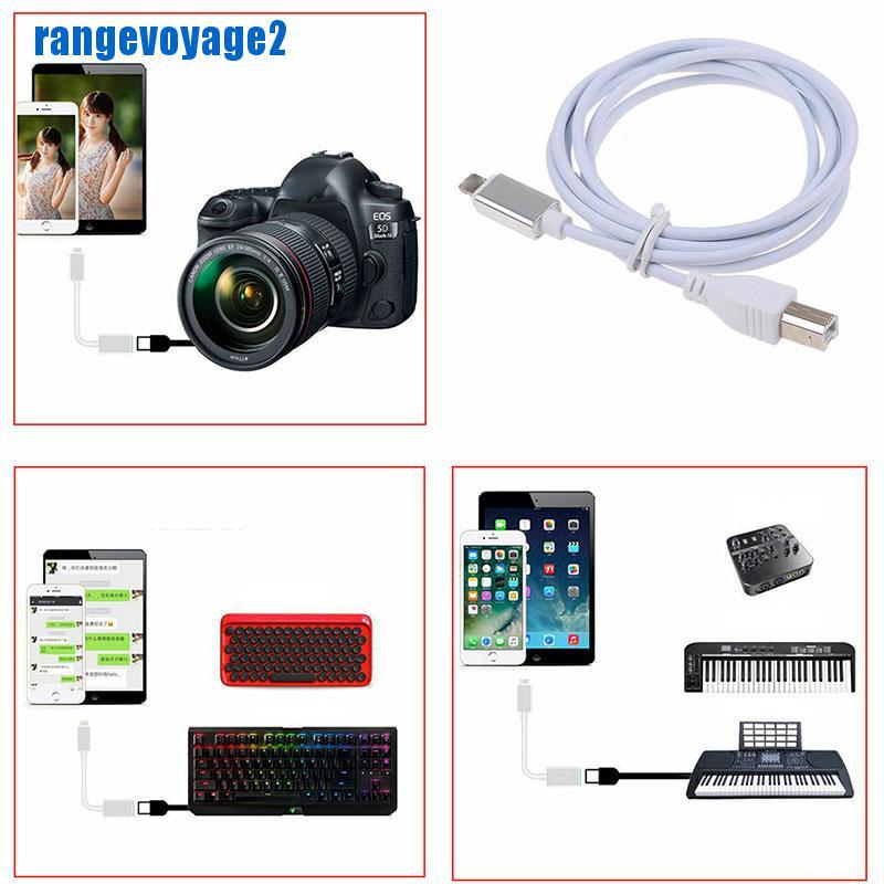 Cáp Chuyển Đổi Usb Từ Phẳng Sang Type-B MIDI Tiện Dụng Cho Bàn Phím / Điện Thoại / Apple