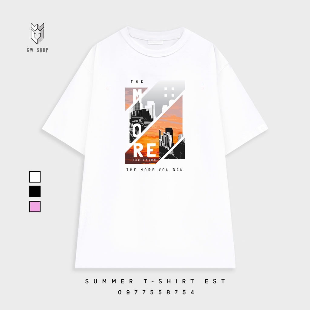 Áo thun tay lỡ nam nữ form rộng The City , áo phông nam nữ Unisex cổ tròn vải cotton - GW Shop | BigBuy360 - bigbuy360.vn