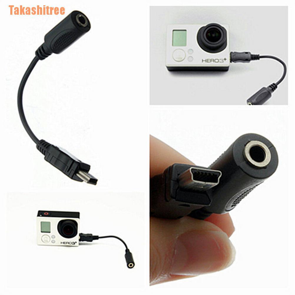 Cáp Chuyển Đổi Âm Thanh Micro 3.5mm Mini Usb Sang Micro Cho Gopro Hero 3 3 +