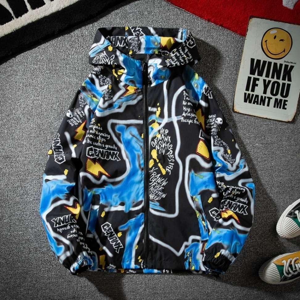 [FREESHIP] 💖ÁO KHOÁC DÙ FORM RỘNG IN 3D  GENANX HOẠ TIẾT💖 ÁO KHOÁC NAM, ÁO KHOÁC NỮ, thông thoáng, chống nước nhẹ | BigBuy360 - bigbuy360.vn