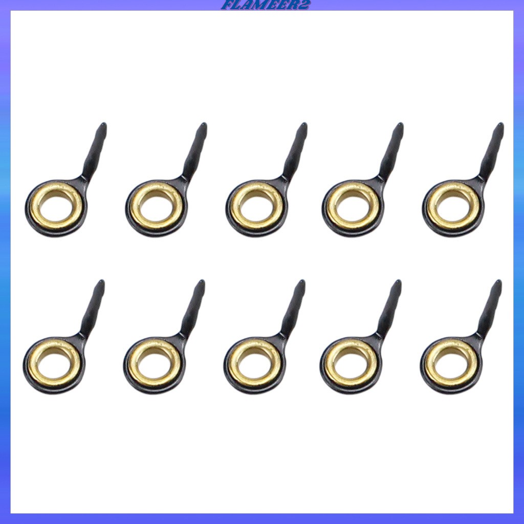 10x Stainless Steel Fishing Rod Guides Fishing Rod Tip Repair Kit