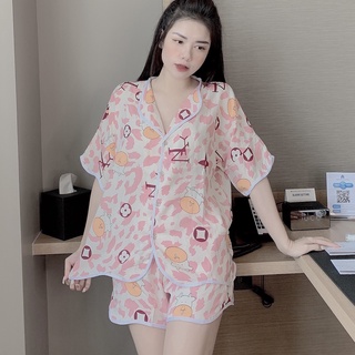 Đồ bộ PIJAMA LỤA TAY CỘC LATIN CAO CẤP