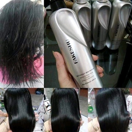Combo Hấp phủ lụa tơ tằm FAKESHU Nhật Bản chính hãng giúp suôn mềm và bóng mượt như lụa 618ml Và Mủ Ủ Tóc  Dùng 1 Lần