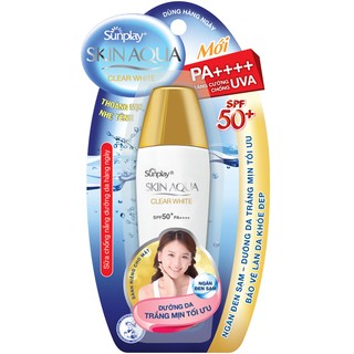 Sữa chống nắng dưỡng trắng Sunplay Skin Aqua Clear White 25g