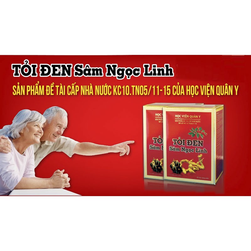 Tỏi Đen Sâm Ngọc Linh Gold - Học Viện Quân Y – Giúp bồi bổ sức khỏe, ăn ngủ tốt, phục hồi cơ thể, tăng sức đề kháng