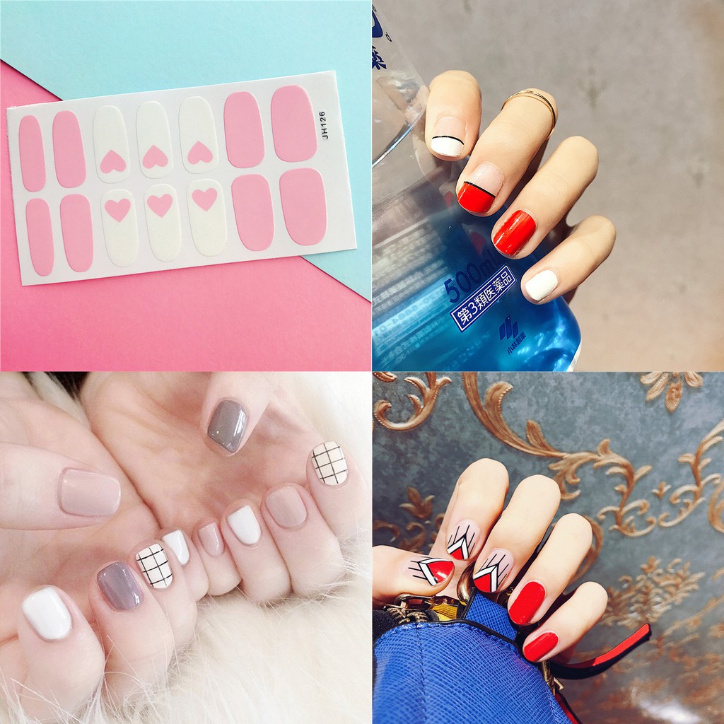 Miếng dán móng tay - Nail Wraps (14 miếng dán khô)