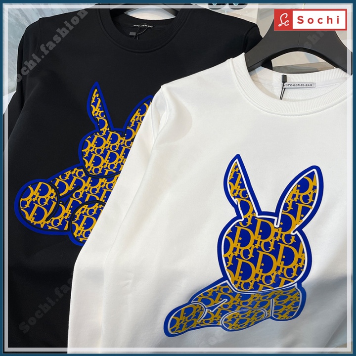 Áo thun nam chất đẹp tay dài, áo phông nam nữ in hình Thỏ thời trang mã SW659