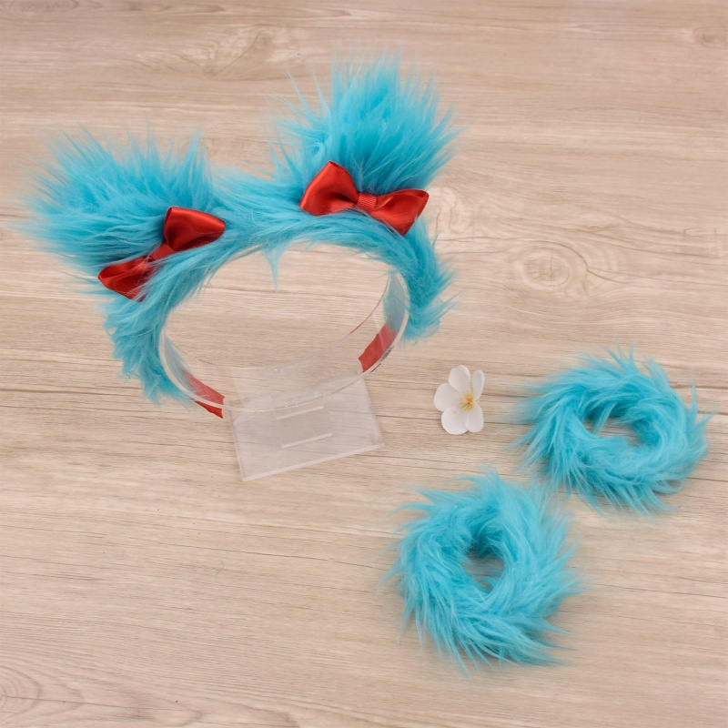 Flgo Vòng Đeo Tay Hóa Trang Hình Tai Thú Nhồi Bông Đáng Yêu Dành Cho Người Lớn