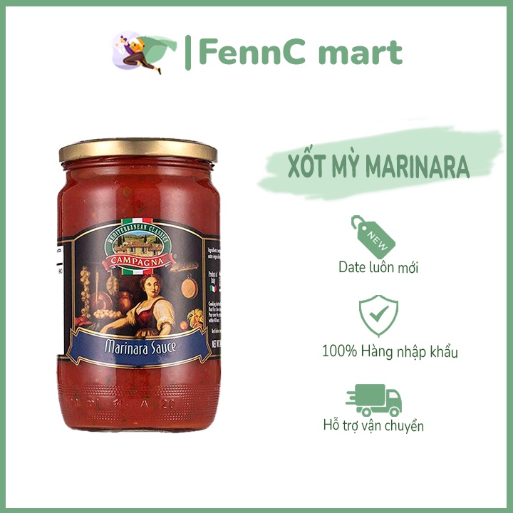 Sốt Mỳ Marinara sốt mỳ nấm cà chua ớt chuông Campagna 350G FENNC