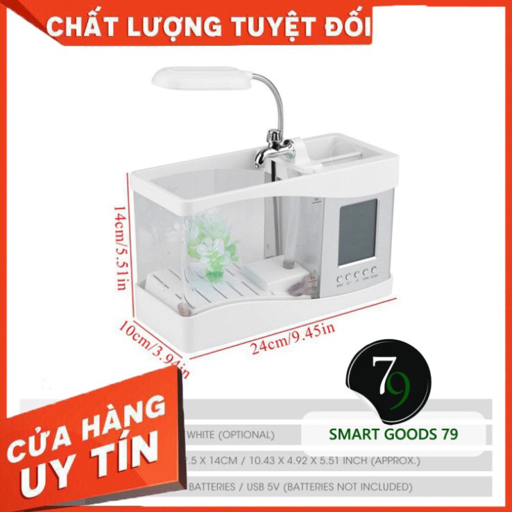 [ Chính Hãng ] [130] Bể cá cảnh mini hồ thủy sinh thông minh đẹp để bàn trong nhà nhựa acrylic