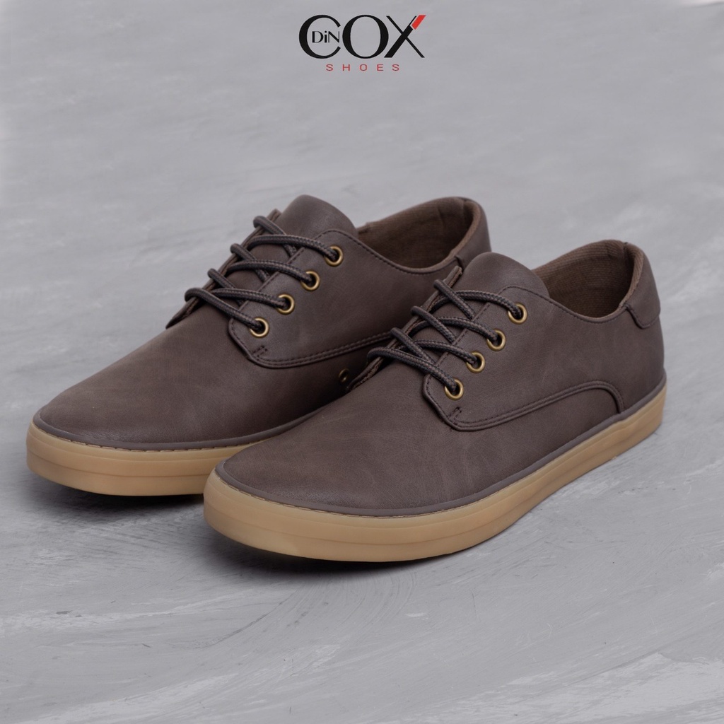 Giày Da Sneaker Nam Chính Hãng DINCOX E11 BROWN Phong Cách Tây Lịch Lãm
