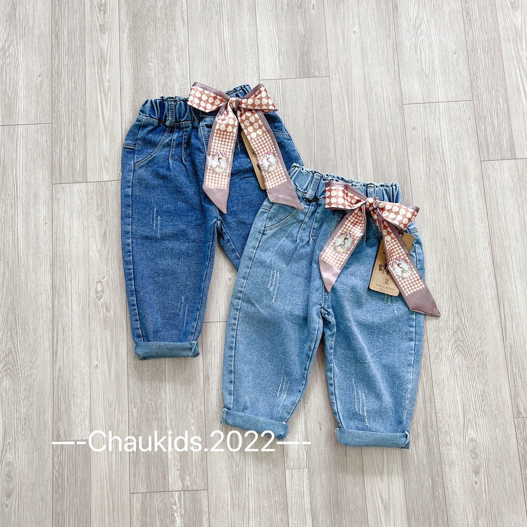 SALE QUẦN JEAN DÀI CỘT KHĂN THỜI TRANG CAO CẤP SIZE 18-30KGKG(JEAN DG)