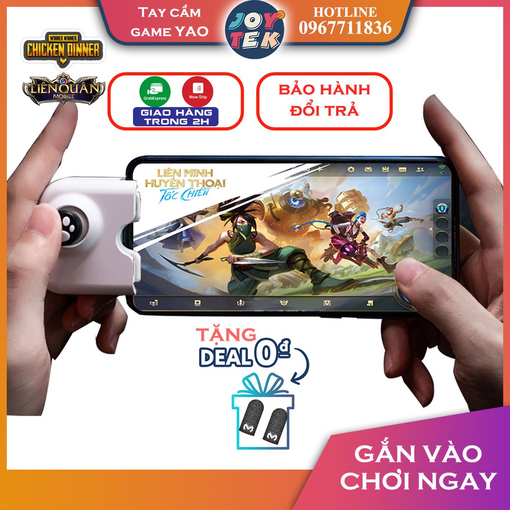 Tay cầm chơi game, joystick game mobile YAO chơi Liên quân, tốc chiến, pubg, ff cod