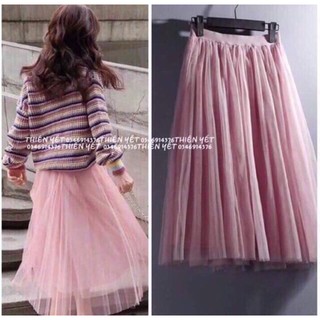 Chân váy lưới công chúa xinh