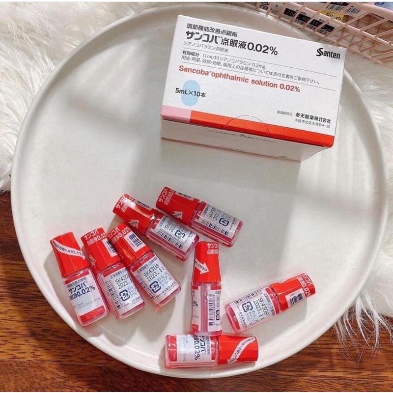Nhỏ mắt cận thị Sancoba 5ml Nhật Bản