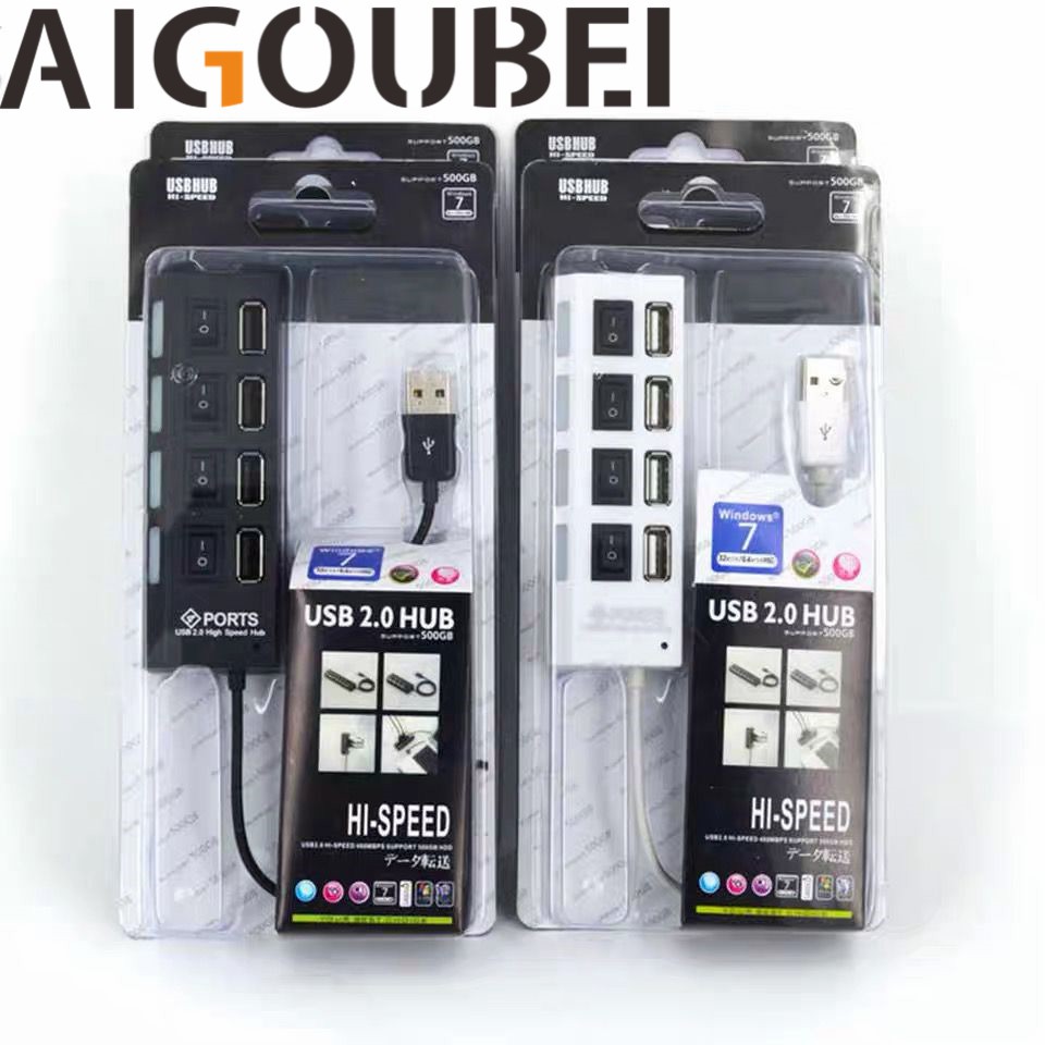 Bộ Chia 4 Cổng USB 2.0 Tốc Độ Cao 1M