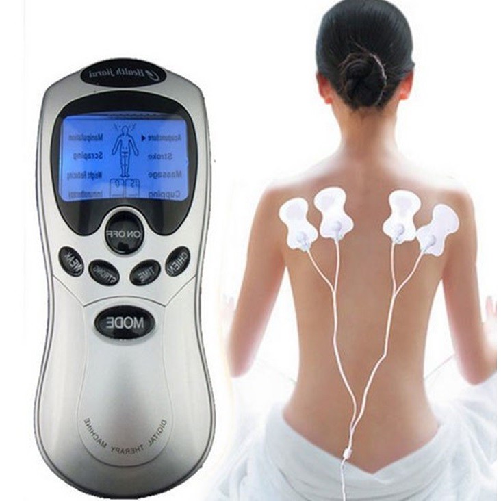 Massage Trị Liệu 4 Miếng Dán Tặng Máy Massage Cầm Tay Mimo