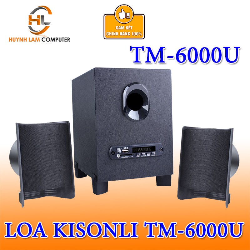 Loa vi tính 2.1 Kisonli TM-6000U tích hợp Bluetooth Usb thẻ nhớ âm thanh chắc, sôi động