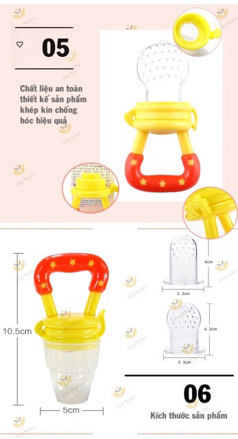 [Mã MKBC155 giảm 8% đơn 400K] Túi nhai ăn dặm chống hóc good baby Hàn Quốc 𝑭𝑹𝑬𝑬𝑺𝑯𝑰𝑷 túi nhai tập ăn cho bé