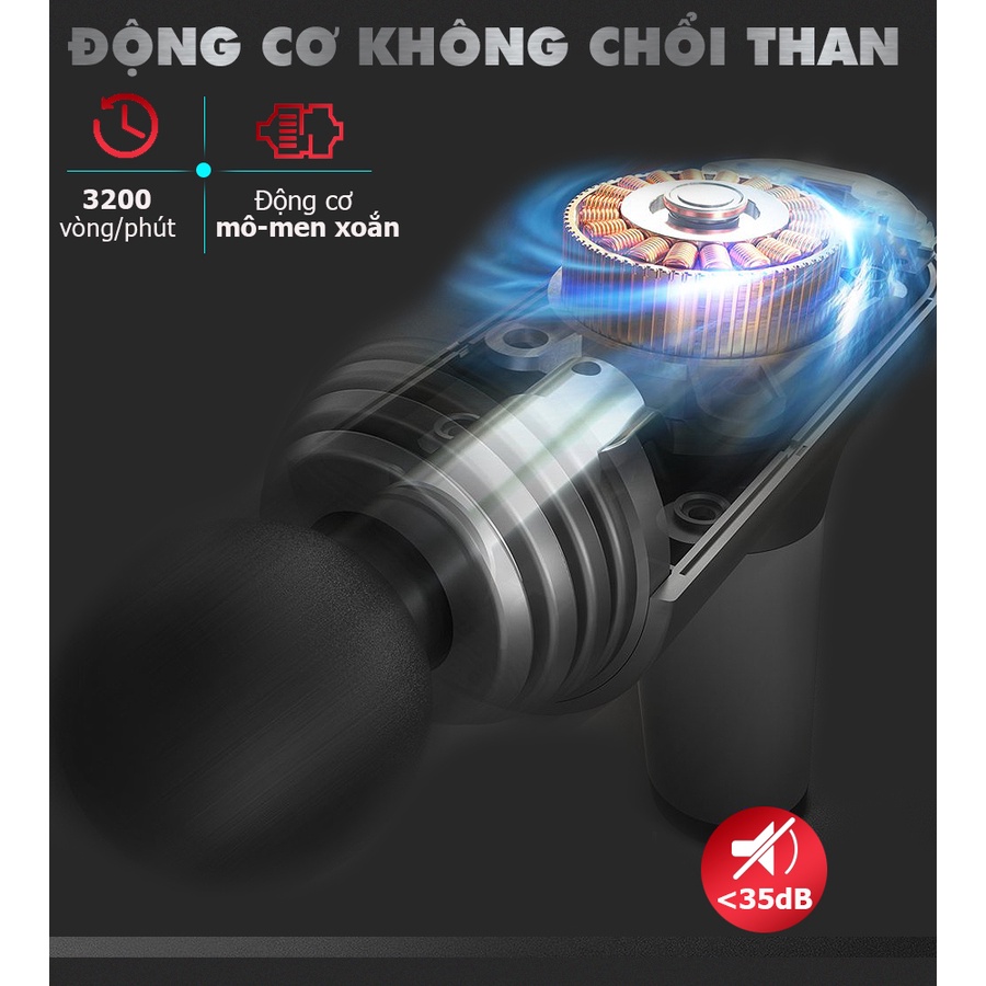 Súng massage toàn thân OKACHI LUXURY JP-i5 Pro