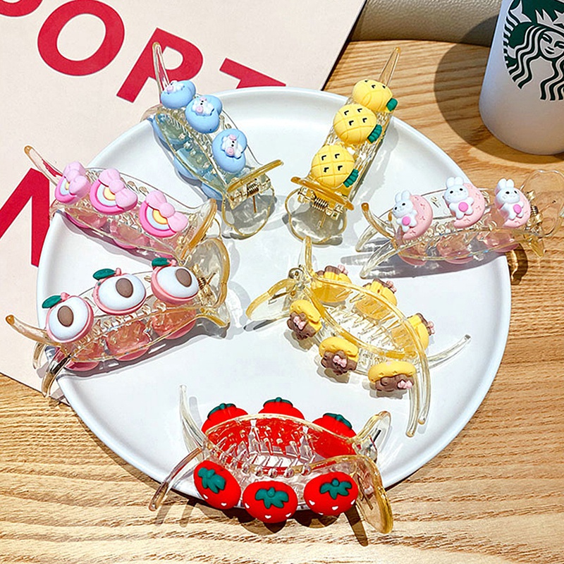 Kẹp Tóc Hình Hoạt Hình Nhiều Màu Sắc Dễ Thương Cho Bé Gái