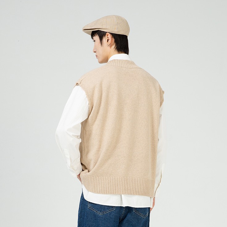 Áo Sweater Không Tay Cổ Chữ V Thời Trang Cho Nam Size M-2Xl