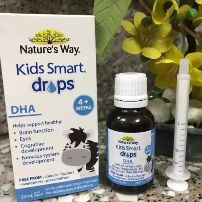 Nature’s Way Kids Smart Drops DHA - Chai 20ml - Tăng Cường Phát Triển Não Bộ