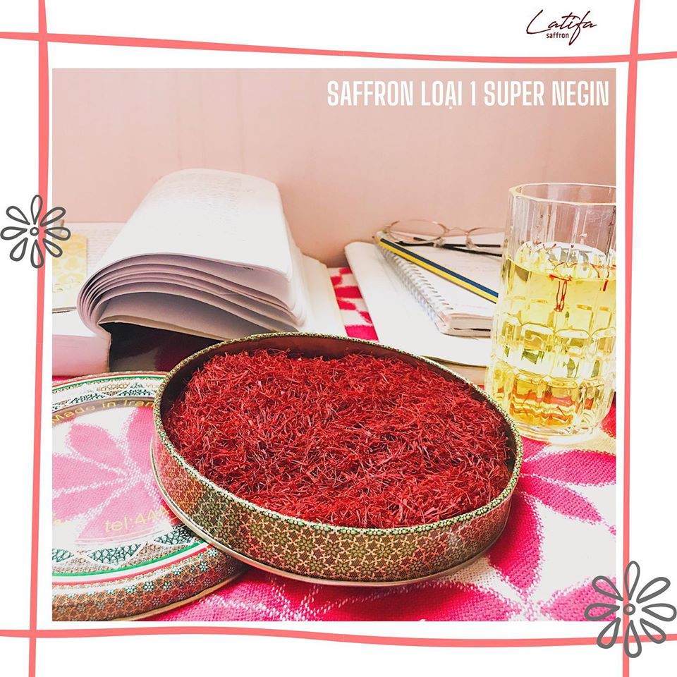 COMBO 1G SAFFRON - 1L MẬT ONG NGUYÊN CHẤT