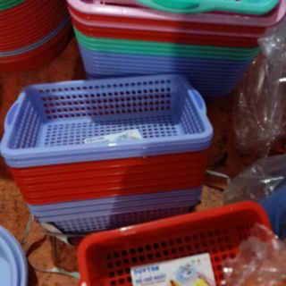 combo 10 Rổ Chữ Nhật 33x22x8 cm