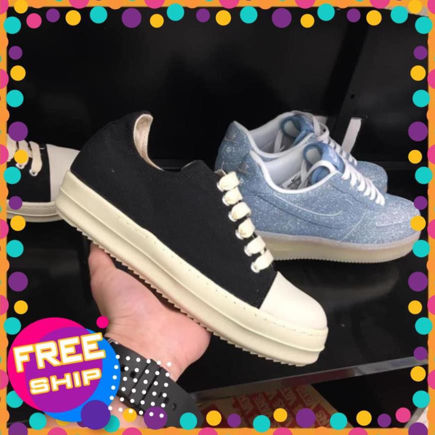 [Free ship-siêu sale ] Giầy 𝒓𝒊𝒄𝒌𝒐𝒘𝒆𝒏𝒔  thể thao Sneaker 𝒓𝒊𝒄𝒌𝒐𝒘𝒆𝒏𝒔  RO cổ thấp Nam/Nữ