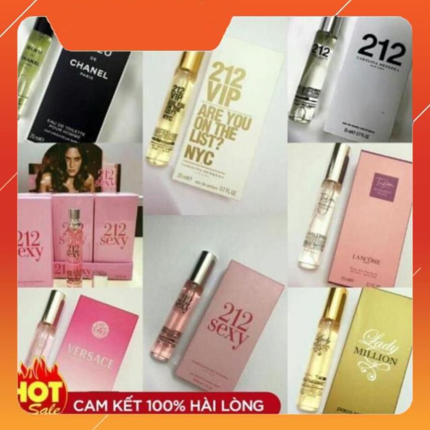 Nước Hoa mini Nam Nữ Cao Cấp 20ml Hương Thơm Quyến Rũ Thơm Lâu