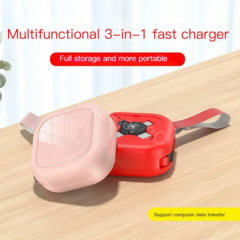 Dây Cáp Sạc / Truyền Dữ Liệu 5A Đa Năng 3 Trong 1 Đầu Type-C Dài 1M Dành Cho Điện Thoại Di Động