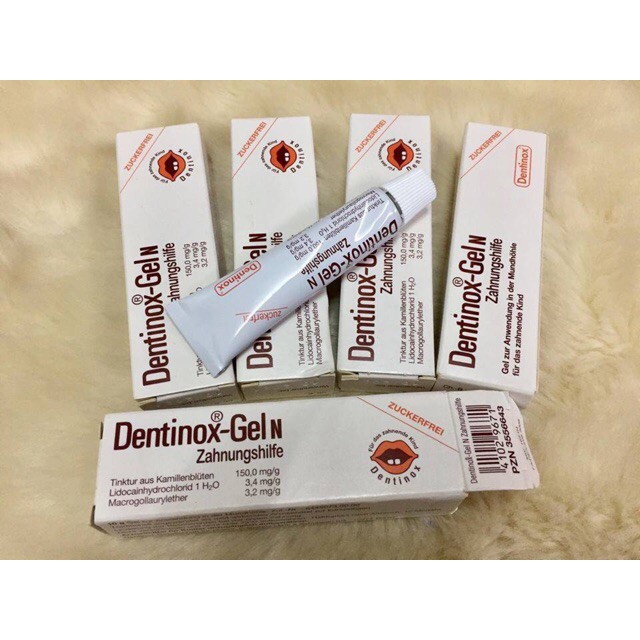 Gel bôi giảm sưng đau cho bé mọc răng Dentinox