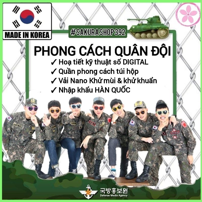 Quần LÍNH jogger nam Túi Hộp phong cách thể thao HÀN QUỐC bo chun cao cấp