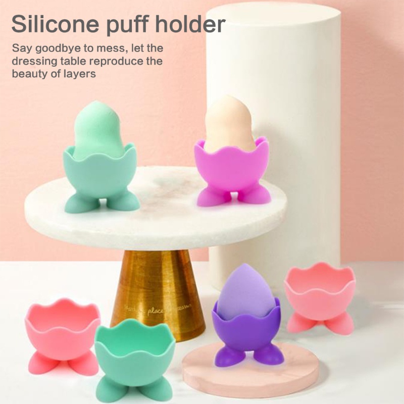 Giá Đỡ Phơi Khô Mút Trang Điểm Bằng Silicon Tiện Dụng