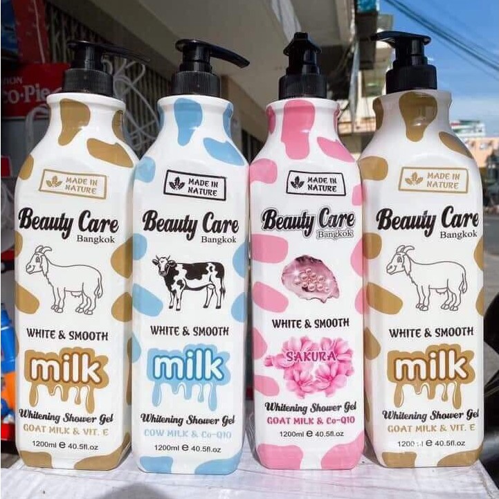 Sữa tắm chiết xuất sữa Beauty Care 1200ml