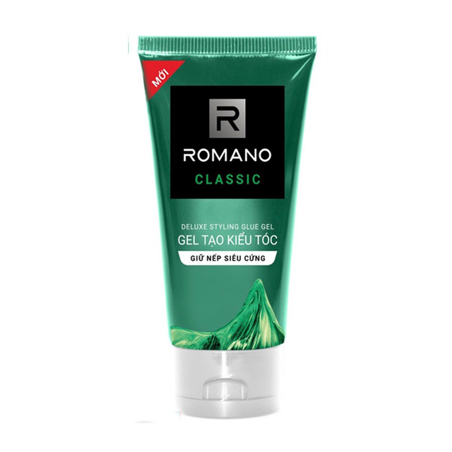 Gel Tạo kiểu tóc giữ nếp siêu cứng Romano Classic 150g tặng kèm dầu gội (hoặc sữa tắm)Romano 60g