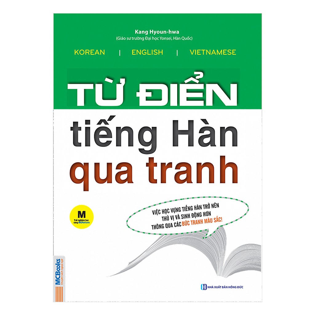 Sách - Từ điển tiếng hàn qua tranh (xanh )