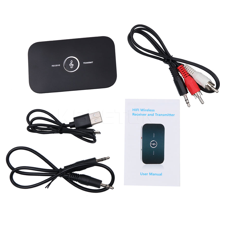 2 In 1 Bluetooth 5.0 Audio Transmitter Hi-Fi Music Audio Player Adapter USB Dongle Converter Car Home DVD Computer Speakers