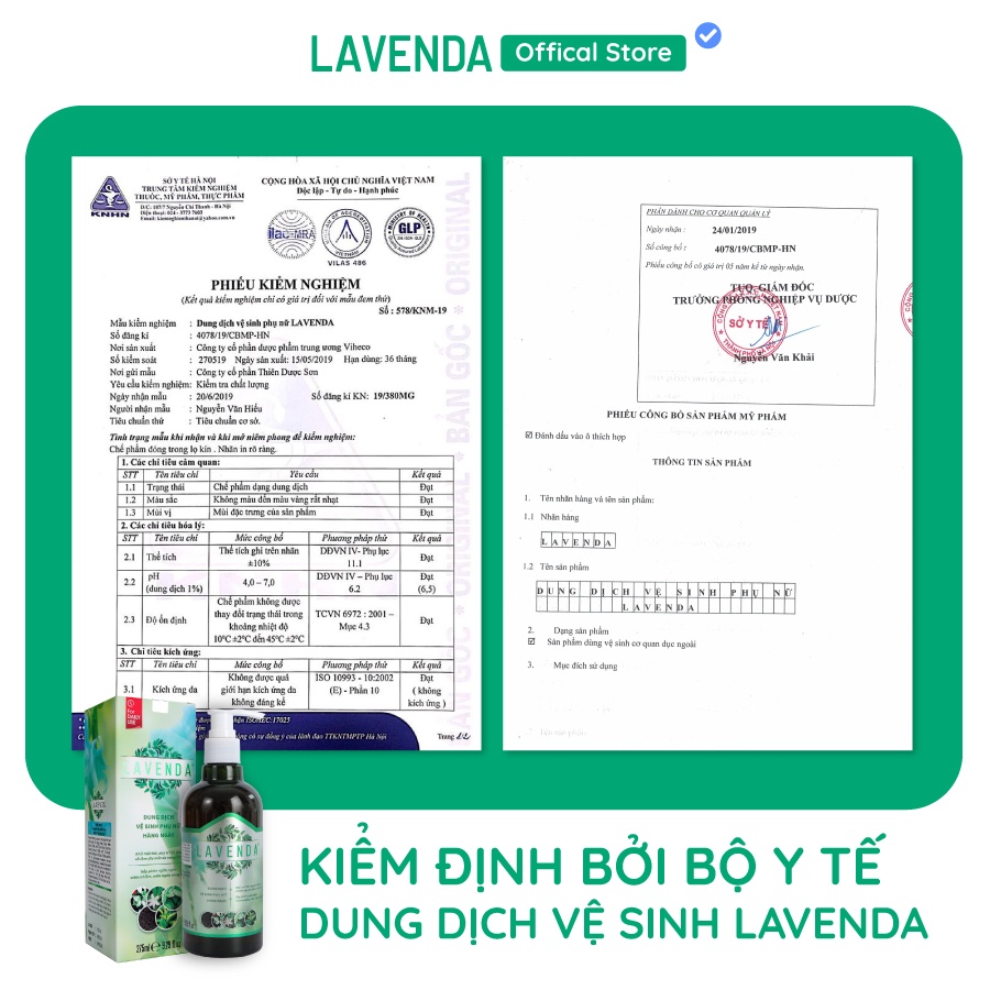 Combo 2 chai dung dịch rửa và xịt phụ khoa Lavenda, hỗ trợ các vấn đề về phụ khoa