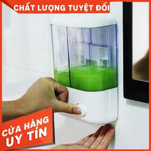 [XẢ KHO+FREE SHIP] Hộp nhả dầu gội,nước rửa tay 2 ngăn hoặc 1 ngăn tiện lợi