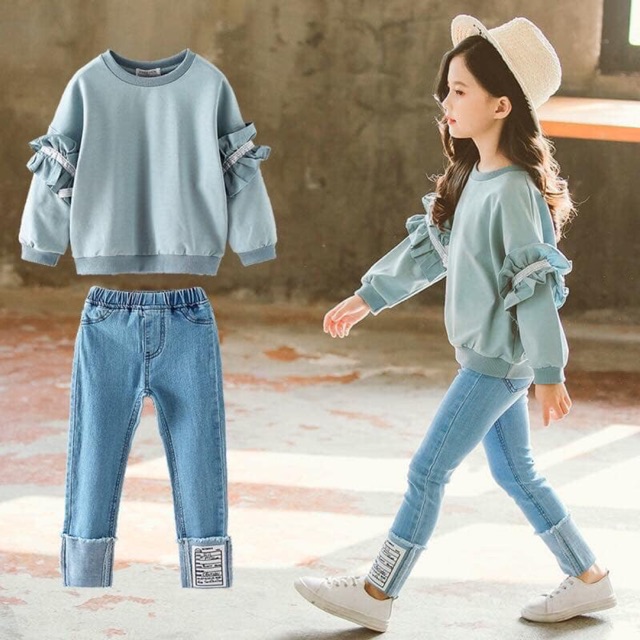 Set áo quần jean