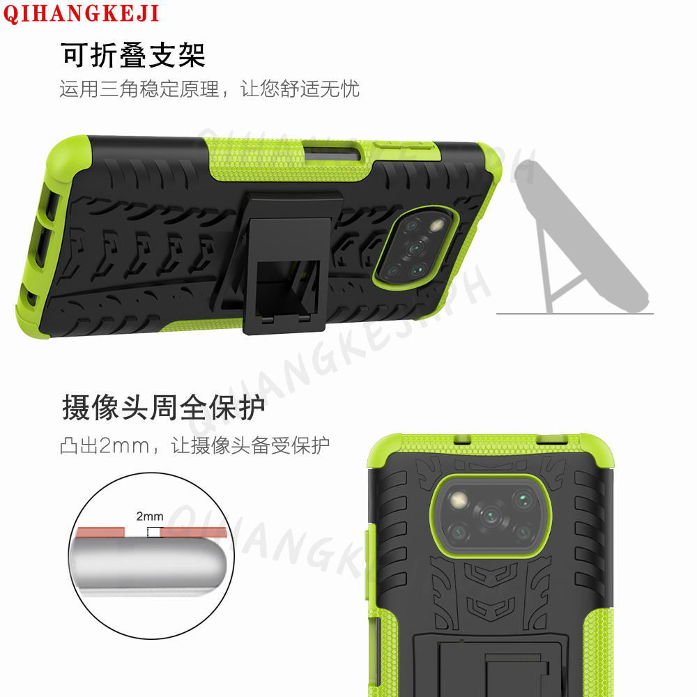 Ốp Điện Thoại Hình Áo Giáp Bảo Vệ Chống Sốc Cho Xiaomi Poco X3 Nfc 10 Pro Redmi 8 8a Note 8