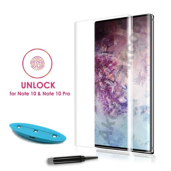 Kính cường lực UV dành cho Samsung Note 10/ Note 10 Plus full màn hình trong suốt