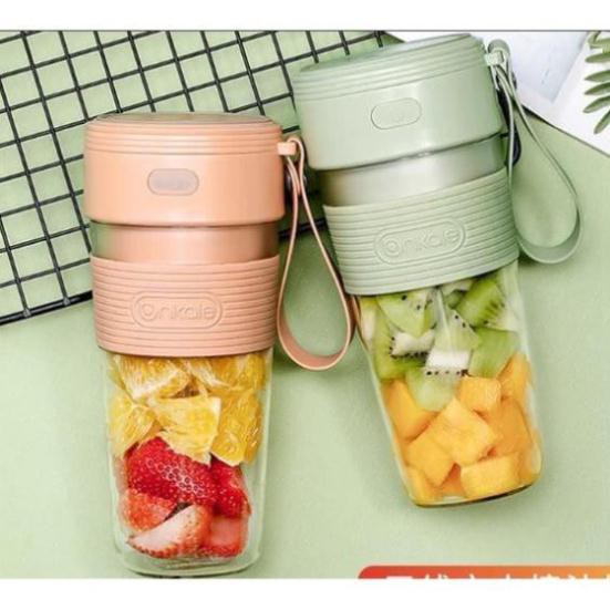 Máy xay sinh tố mini cầm tay sạc pin siêu bền hàng nhập khẩu bảo hành 3 tháng 1 đổi 1 ankela